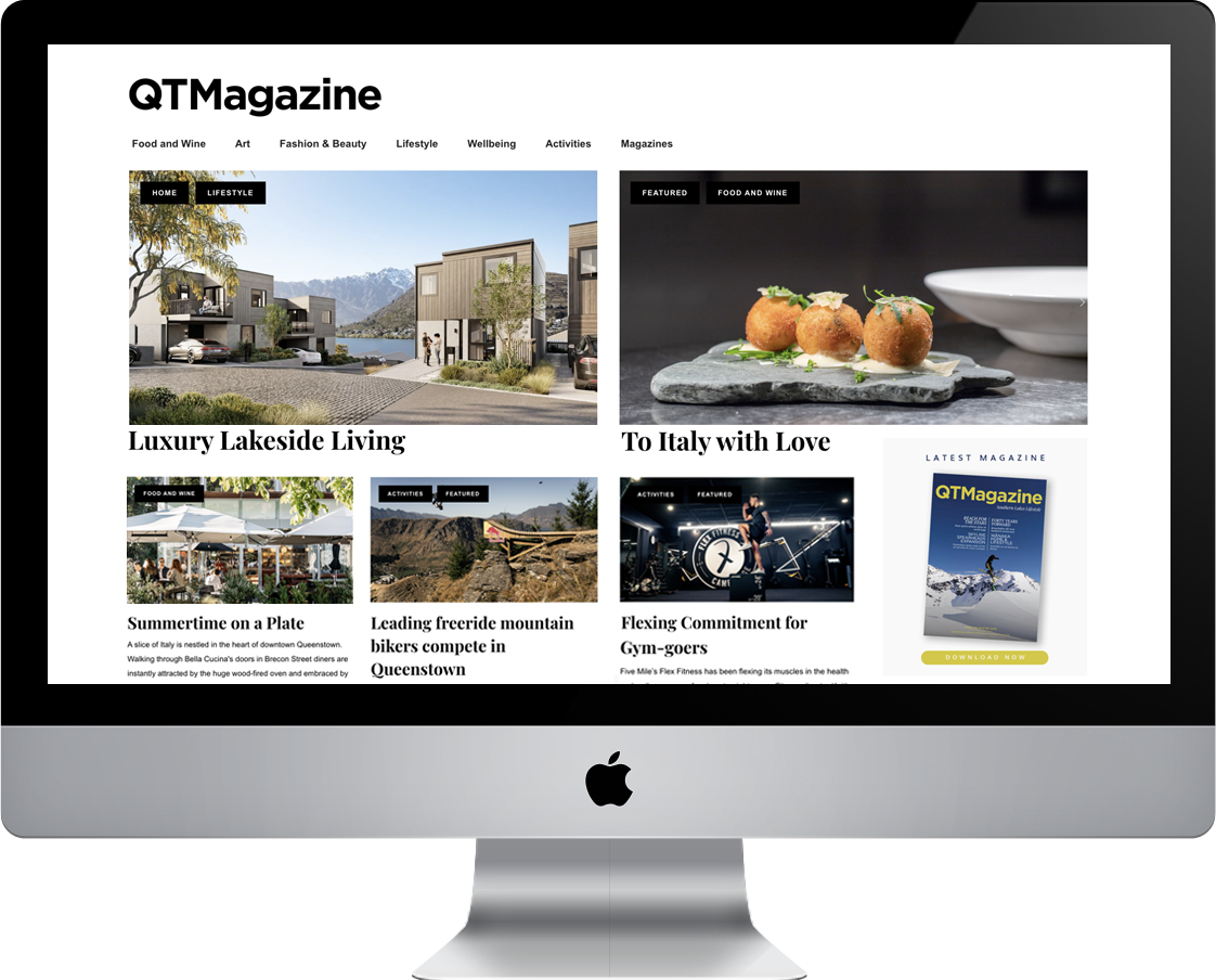 Custom WordPress website for online magazine QT Magazine